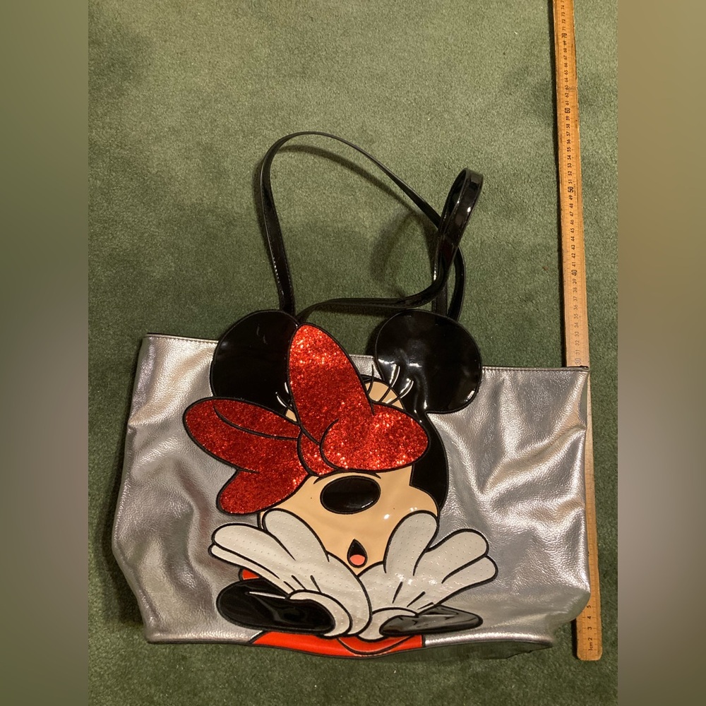 Danielle Nicole Disney Minnie Mouse Glitter Tote/Shoulder Handbag